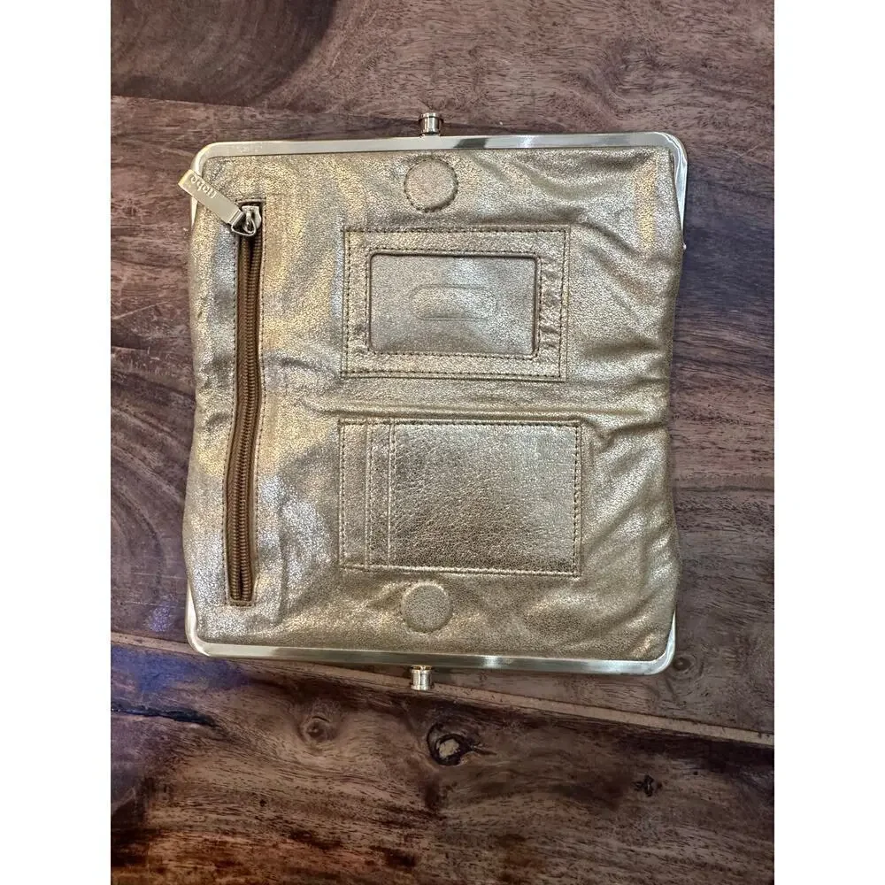 HOBO Women's Gold Lauren Clutch Wallet
